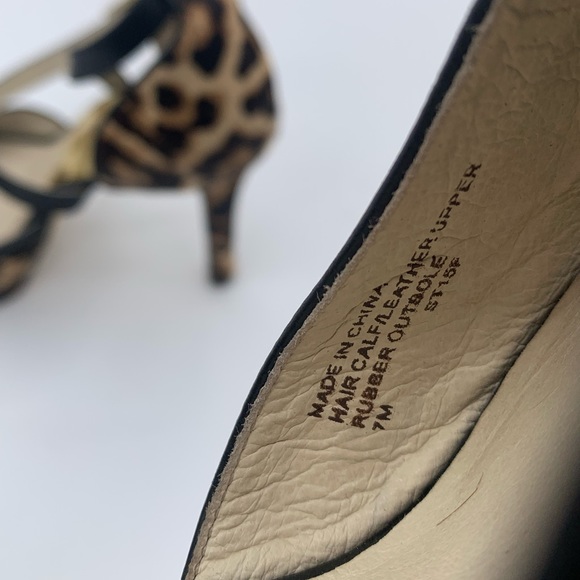 MICHAEL KORS HEELS LEOPARD PRINT SIZE 7 - Picture 7 of 10
